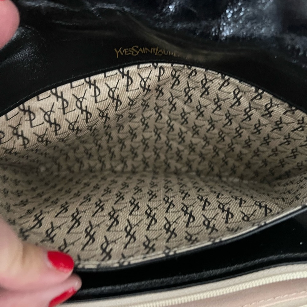 Vintage Authentic Saint Laurent Leather Clutch - Picture 8 of 16